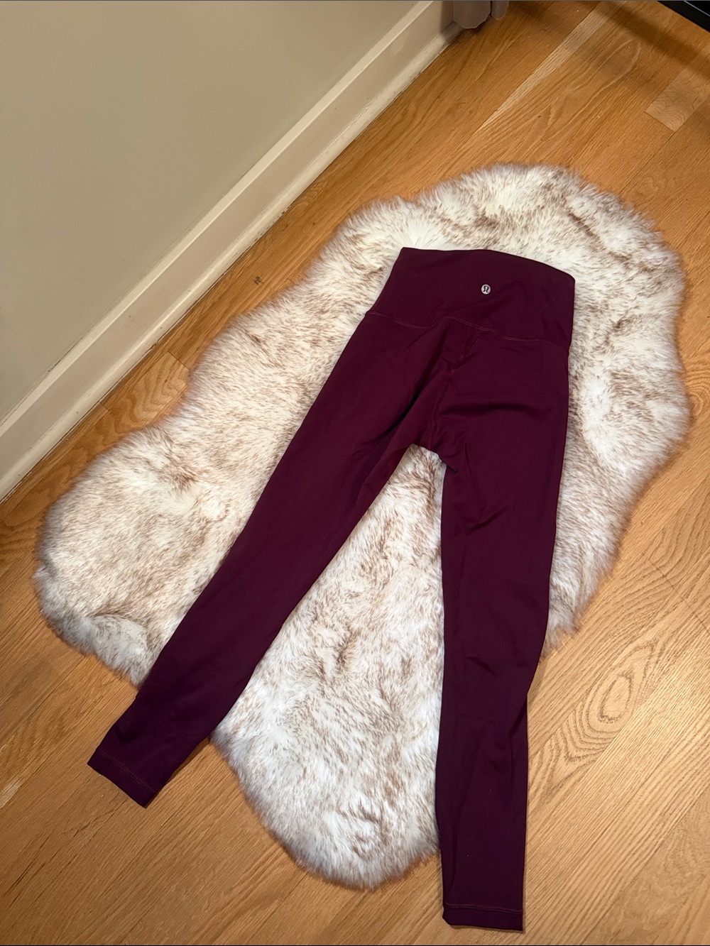 lululemon athletica Girls' Burgundy High-Rise Leggings